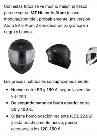 2 Cascos Moto MT Helmets Atom Nuevos