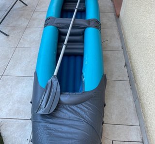 Kayak Hinchable Azul y Gris