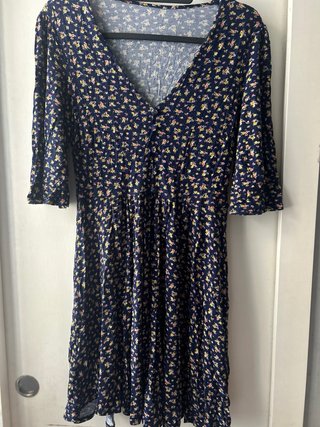 Vestido ASOS Design floral algodón