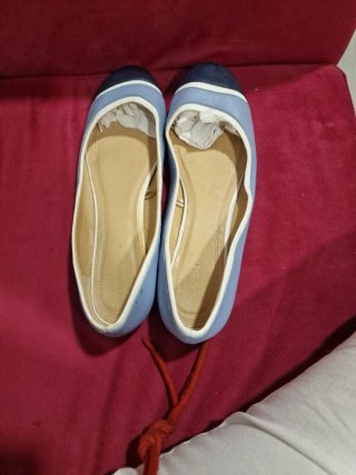 Manoletinas Parfois Azul Talla 40