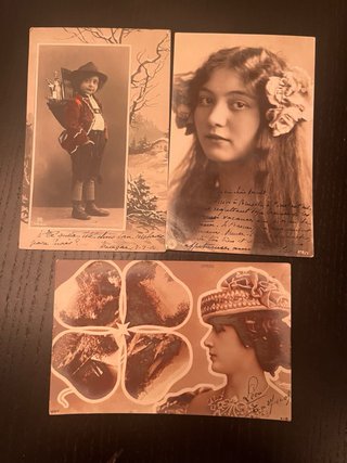 Lote 15 Postales Francesas Antiguas 1er Avril