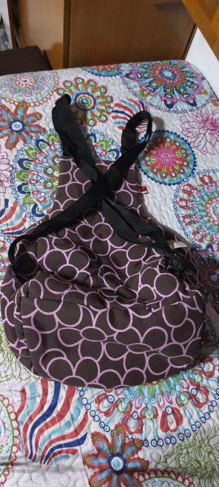 Mochila Transportín para Mascotas Marrón/Rosa