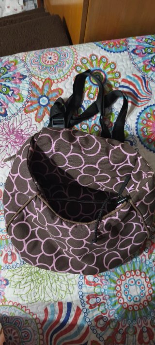 Mochila Transportín para Mascotas Marrón/Rosa