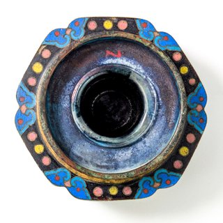 Tintero Cloisonné Chino Rep. China (1911-1949)