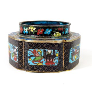 Tintero Cloisonné Chino Rep. China (1911-1949)