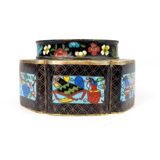 Tintero Cloisonné Chino Rep. China (1911-1949)