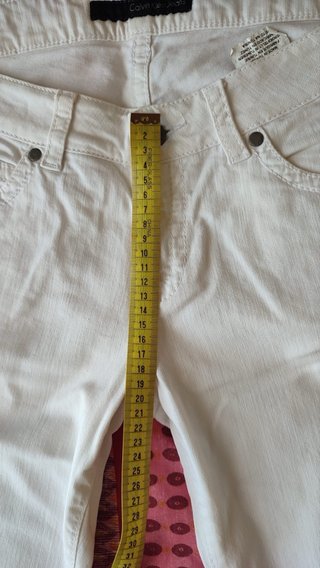 Pantalón vaquero blanco Calvin Klein Talla 31W
