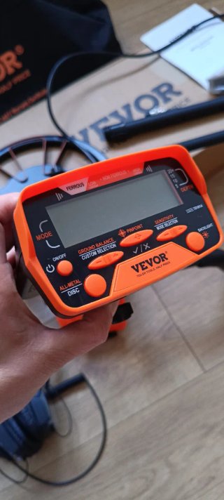 Detector de metales Vevor con bolsa y auriculares