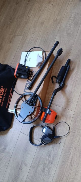 Detector de metales Vevor con bolsa y auriculares