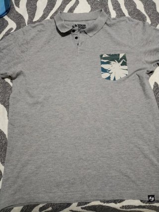 Camiseta Polo Gris YOUR TURN Talla XL