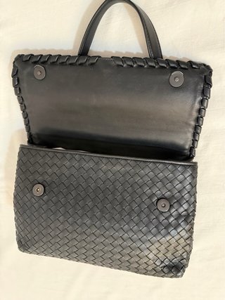 Borsa Bottega Veneta intrecciata nera