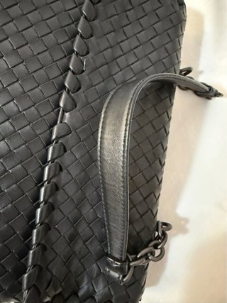 Borsa Bottega Veneta intrecciata nera