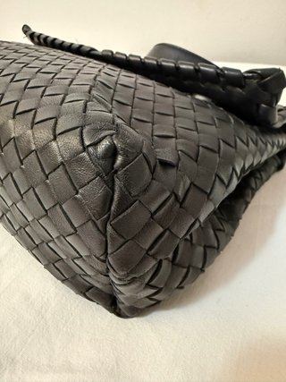 Borsa Bottega Veneta intrecciata nera