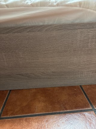 Cama 120cm gris con 4 cajones