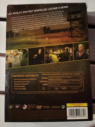 Prison Break T3 DVD Español