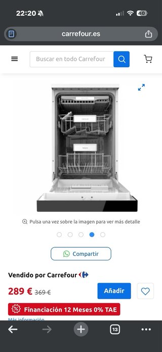 Lavavajillas Cecotec 45cm Blanco con garantia!
