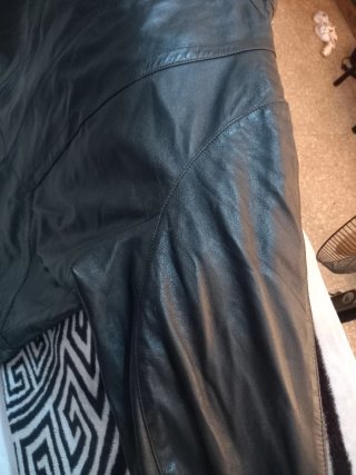 Chaquetón Piel Vintage SENDA Negro