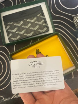 Tarjetero Goyard Negro