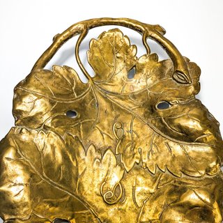 Bandeja Hoja Vid Bronce