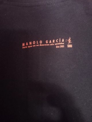 Camiseta M. Garcia Negra Talla M .Gira 2005