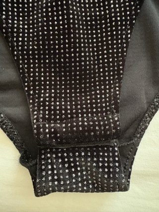 Body Mango Negro Brillantitos Talla S