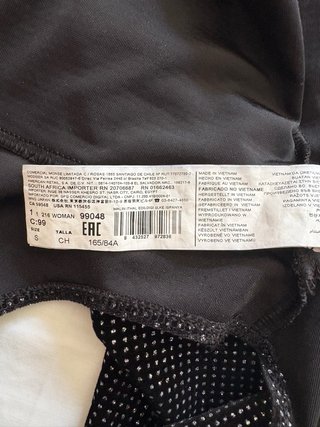 Body Mango Negro Brillantitos Talla S