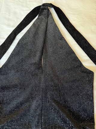 Body Mango Negro Brillantitos Talla S