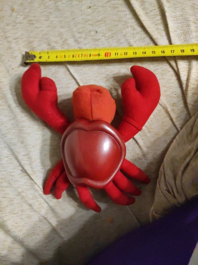 Peluche Sebastián de La Sirenita