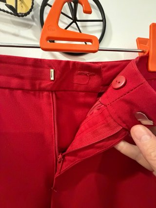 Traje de chaqueta y pantalón Zara rojo
