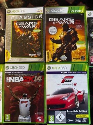 Xbox 360 Slim Negra + Mandos y Juegos