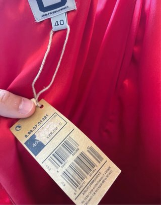 Vestido Adolfo Domínguez Rojo Talla 40