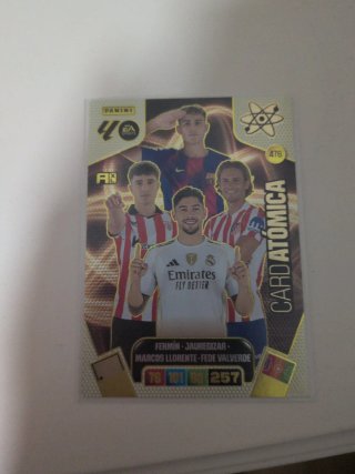 Carta Panini Adrenalyn Card Atomica 476