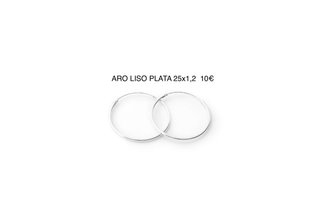 Aros de Plata Lisos 25x1,2 mm