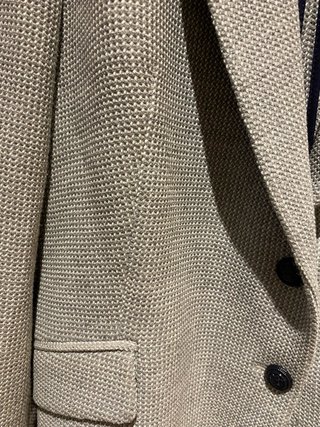 Americana Zara Gris y Blanco