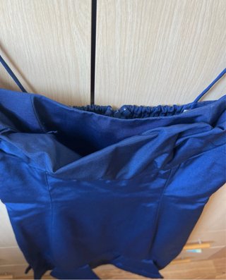 Vestido Adolfo Domínguez Azul Talla 40