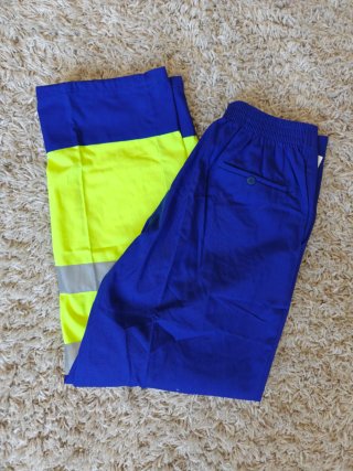 Pantalón de trabajo azul y amarillo Talla 46
