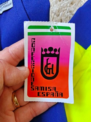 Pantalón de trabajo azul y amarillo Talla 46