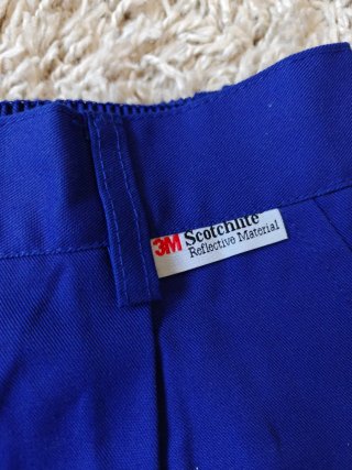 Pantalón de trabajo azul y amarillo Talla 46