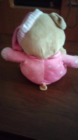 Osito de peluche pijama rosa