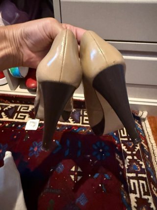 Zapatos Guess Tacon Alto Cuña Piel Talla 38