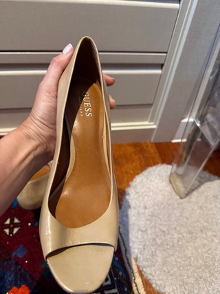 Zapatos Guess Tacon Alto Cuña Piel Talla 38