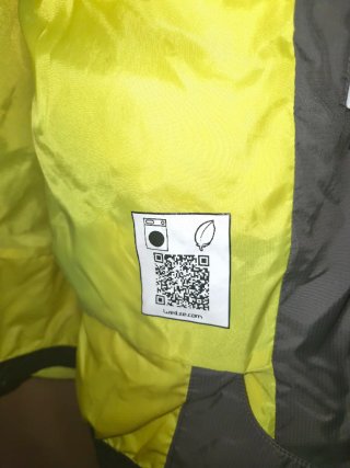 Plumífero Wedze Nieve Talla M Gris/Amarillo