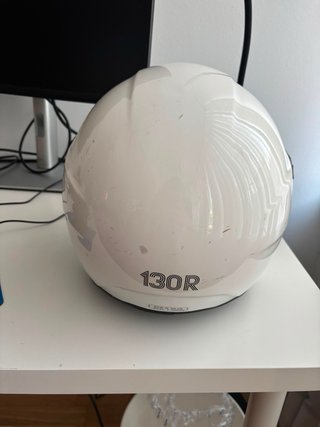 Casco Moto Scooter Blanco