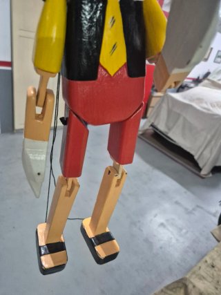 Muñeco Pinocho madera articulado