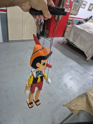 Muñeco Pinocho madera articulado