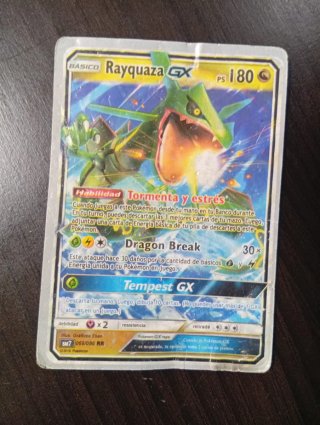 Carta Pokémon Rayquaza GX 180 PS