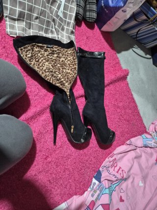 Botas de tacón negras
