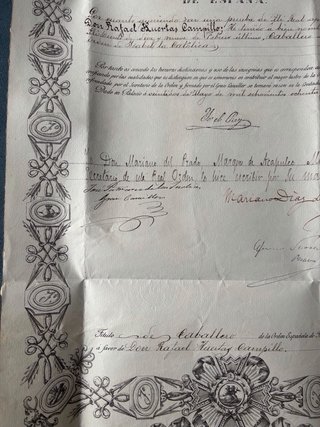 Concesion Medalla Isabel la Católica Antigua
