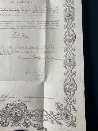 Concesion Medalla Isabel la Católica Antigua