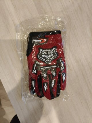 Guantes Moto Niño Rojo y Negro